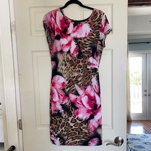 Womens floral & leopard Cache dress, Size 10